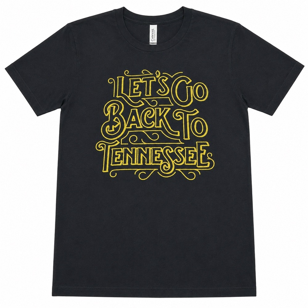 Margo Price Lets Go Back To Tennessee Graphic T-Shirt Black Yellow Mens Large